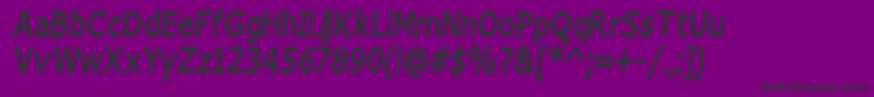 Шрифт Chizzho – чёрные шрифты на фиолетовом фоне