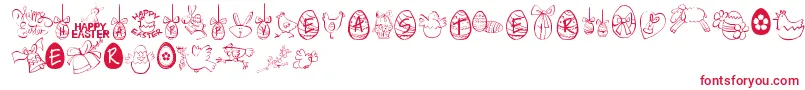 HappyEaster Font – Red Fonts