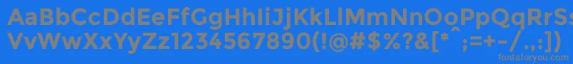 MontserratBold Font – Gray Fonts on Blue Background
