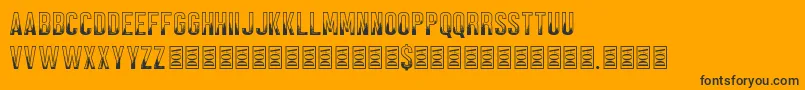 Black Forest Font – Black Fonts on Orange Background