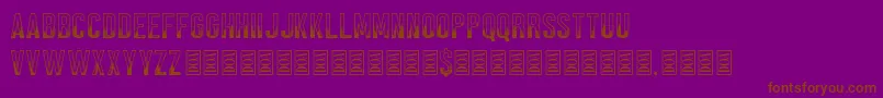 Fonte Black Forest – fontes marrons em um fundo roxo