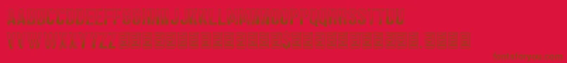 Black Forest Font – Brown Fonts on Red Background