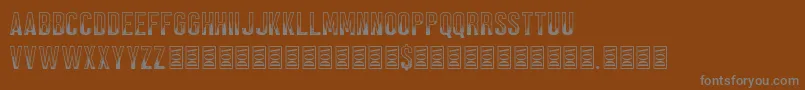 Шрифт Black Forest – серые шрифты на коричневом фоне