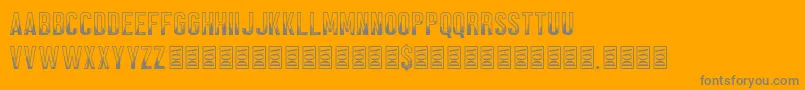 Black Forest Font – Gray Fonts on Orange Background