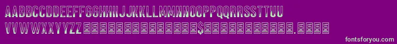 Black Forest Font – Green Fonts on Purple Background