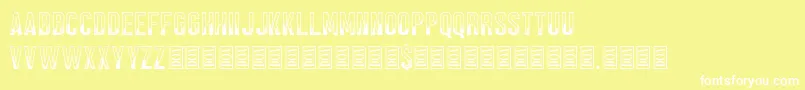 Black Forest Font – White Fonts on Yellow Background