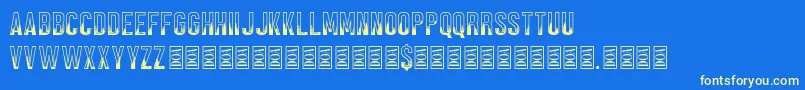 Black Forest Font – Yellow Fonts on Blue Background