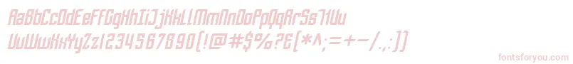 SfPiezolectricOblique Font – Pink Fonts on White Background