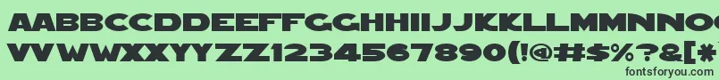 Redfive ffy Font – Black Fonts on Green Background