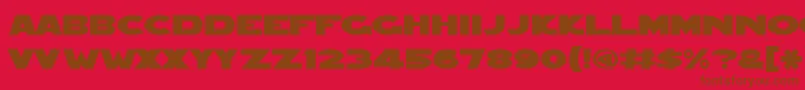 Redfive ffy Font – Brown Fonts on Red Background