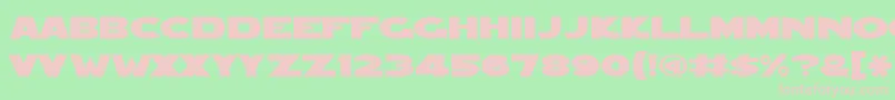 Redfive ffy Font – Pink Fonts on Green Background