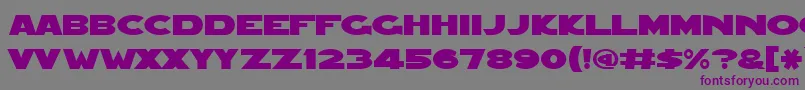 Redfive ffy Font – Purple Fonts on Gray Background