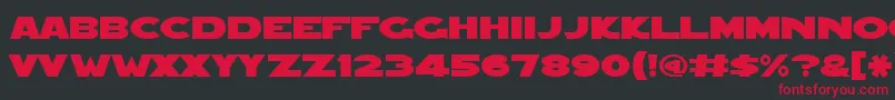 Redfive ffy Font – Red Fonts on Black Background
