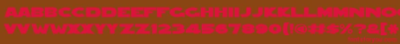 Redfive ffy Font – Red Fonts on Brown Background