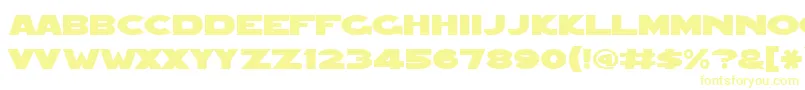 Шрифт Redfive ffy – жёлтые шрифты на белом фоне