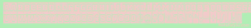 フォントACitynovattlcmgr – 緑の背景にピンクのフォント