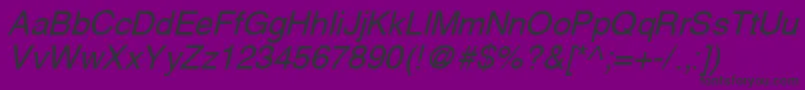 YoxallI-Schriftart – Schwarze Schriften auf violettem Hintergrund