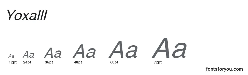 YoxallI Font Sizes