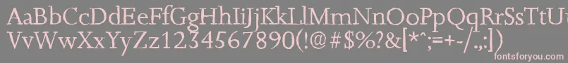 JessicaantiqueRegular Font – Pink Fonts on Gray Background