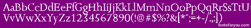 JessicaantiqueRegular Font – White Fonts on Purple Background