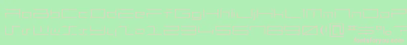 Mh2 Font – Pink Fonts on Green Background