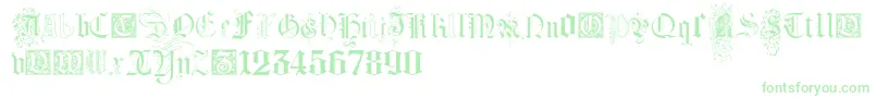 KidnappedAtGermanLandsFour Font – Green Fonts on White Background