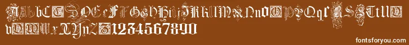 KidnappedAtGermanLandsFour Font – White Fonts on Brown Background