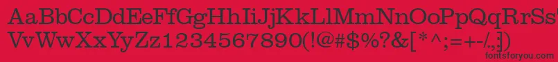 Introitlightssk Font – Black Fonts on Red Background