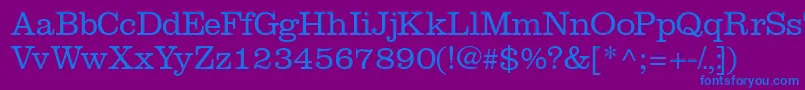 Introitlightssk Font – Blue Fonts on Purple Background