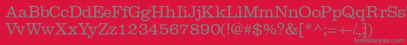 Introitlightssk Font – Gray Fonts on Red Background
