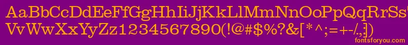 Introitlightssk Font – Orange Fonts on Purple Background