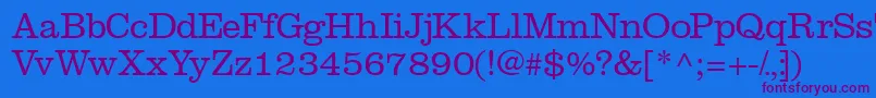 Introitlightssk Font – Purple Fonts on Blue Background