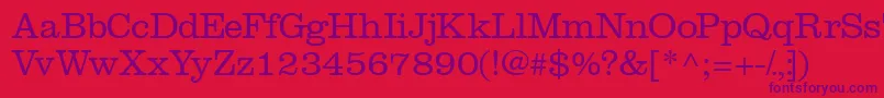 Introitlightssk Font – Purple Fonts on Red Background