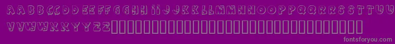 KrSummerCandy Font – Gray Fonts on Purple Background