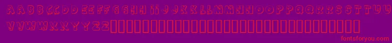 KrSummerCandy-Schriftart – Rote Schriften auf violettem Hintergrund