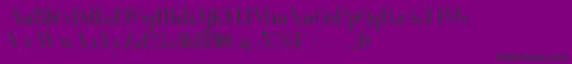 GlamorLightcondensed Font – Black Fonts on Purple Background