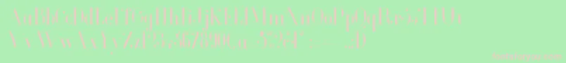 GlamorLightcondensed Font – Pink Fonts on Green Background