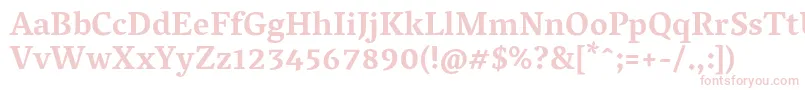 VesperlibreBold Font – Pink Fonts on White Background