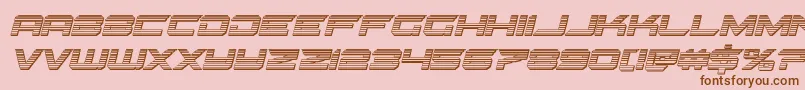 Gypsykillerchromeital Font – Brown Fonts on Pink Background