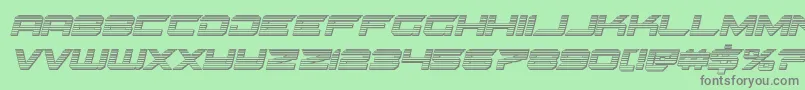 Gypsykillerchromeital Font – Gray Fonts on Green Background