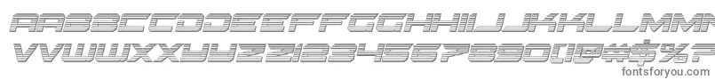 Gypsykillerchromeital Font – Gray Fonts on White Background