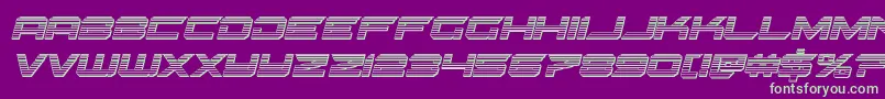 Gypsykillerchromeital Font – Green Fonts on Purple Background