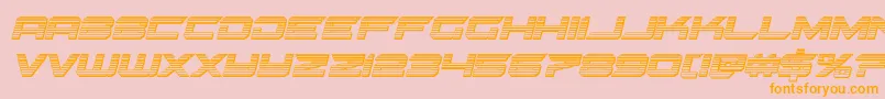 Gypsykillerchromeital Font – Orange Fonts on Pink Background