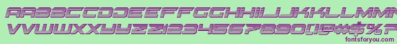 fuente Gypsykillerchromeital – Fuentes Moradas Sobre Fondo Verde