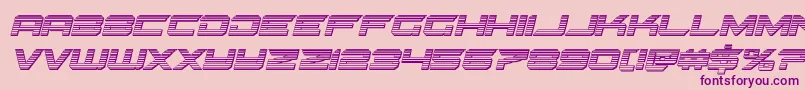 Gypsykillerchromeital Font – Purple Fonts on Pink Background