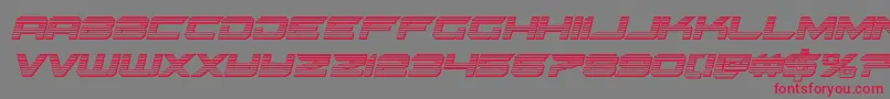Gypsykillerchromeital Font – Red Fonts on Gray Background