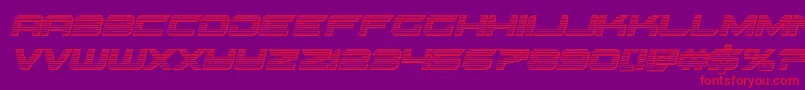 Gypsykillerchromeital Font – Red Fonts on Purple Background