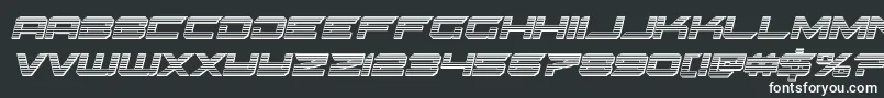 Gypsykillerchromeital Font – White Fonts on Black Background