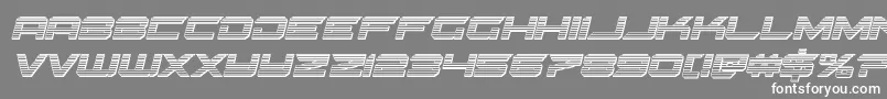 Gypsykillerchromeital Font – White Fonts on Gray Background