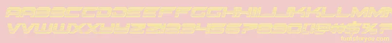 Gypsykillerchromeital Font – Yellow Fonts on Pink Background